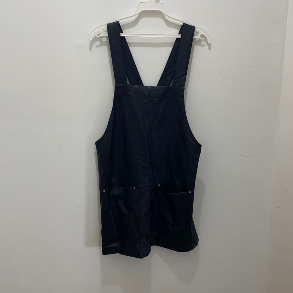 Amanda uprichard leather tank top dress